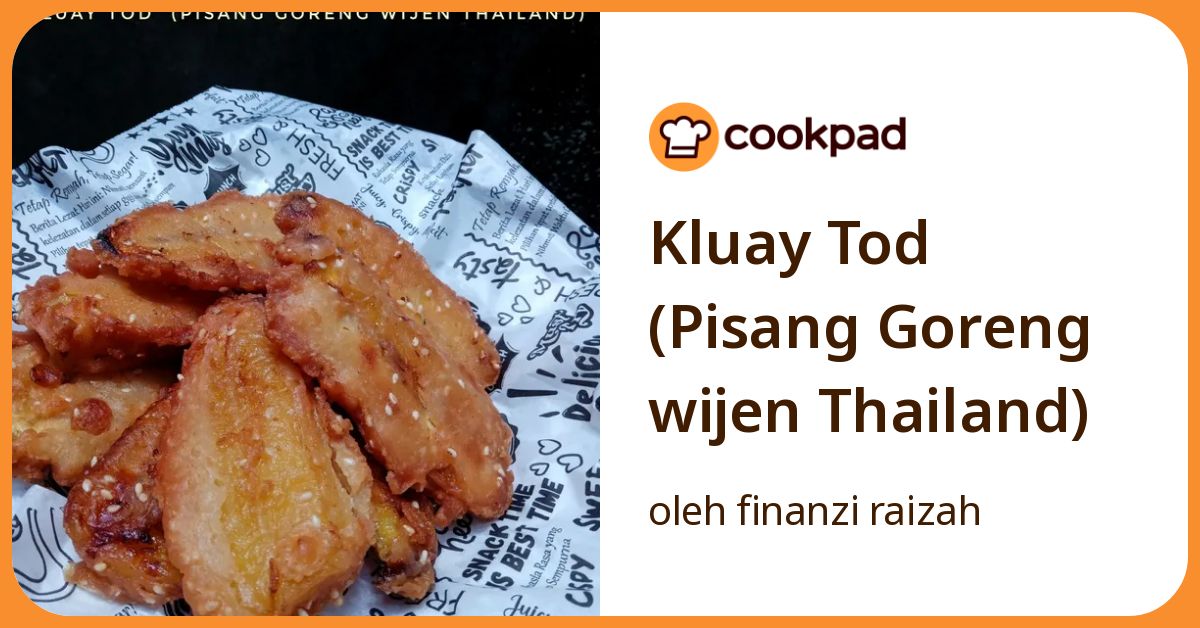 Kluay Tod (Pisang Goreng wijen Thailand)