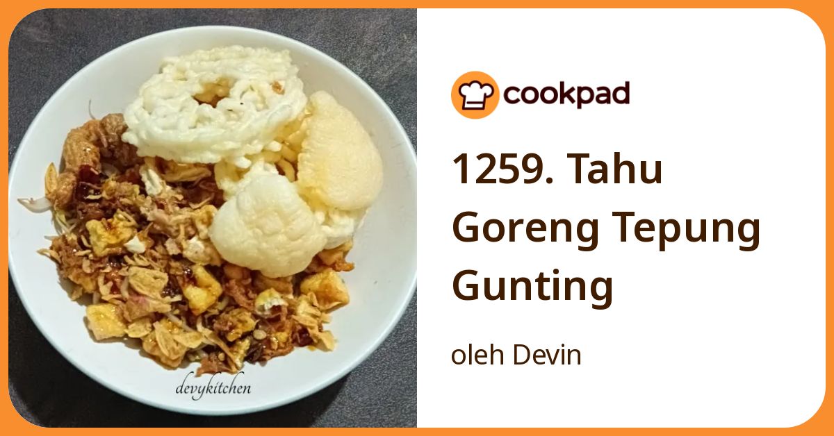 1259. Tahu Goreng Tepung Gunting