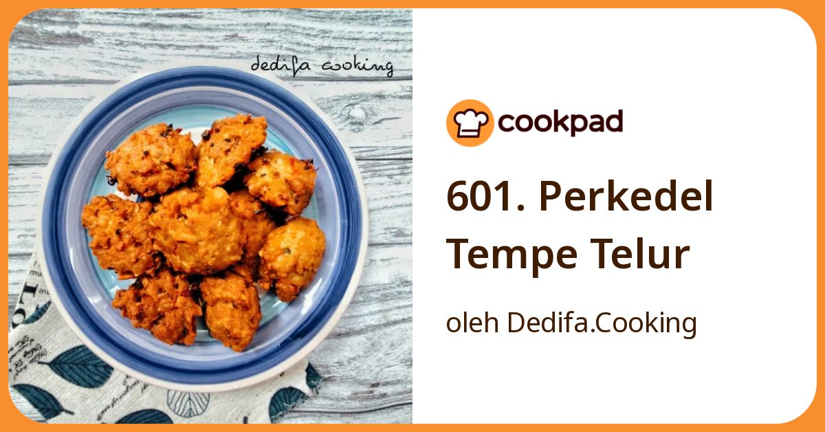601. Perkedel Tempe Telur