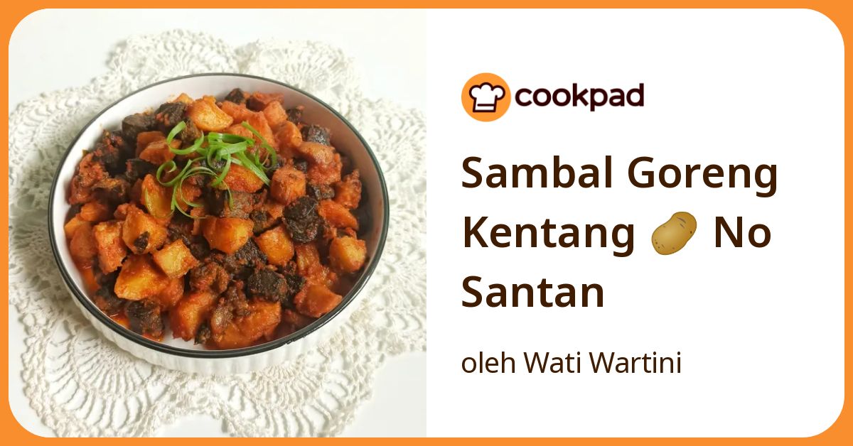 Sambal Goreng Kentang 🥔 No Santan