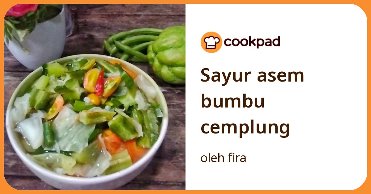 Sayur asem bumbu cemplung