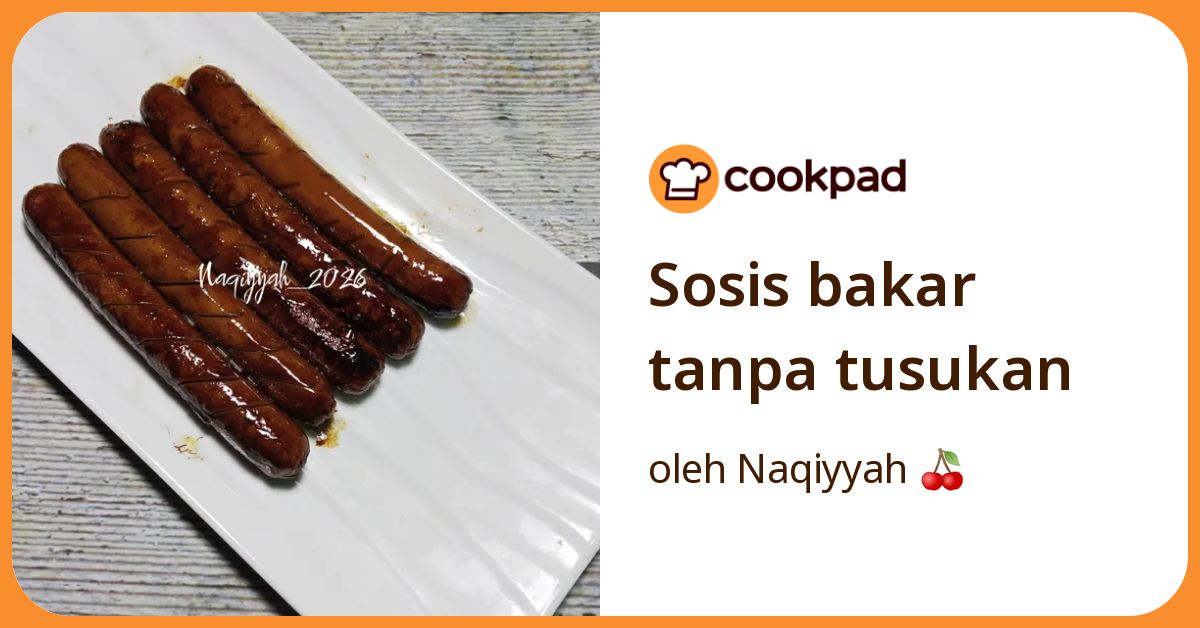 Sosis bakar tanpa tusukan