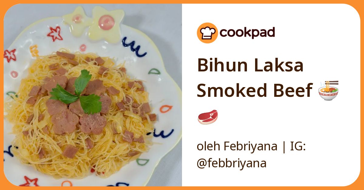Bihun Laksa Smoked Beef 🍜🥩