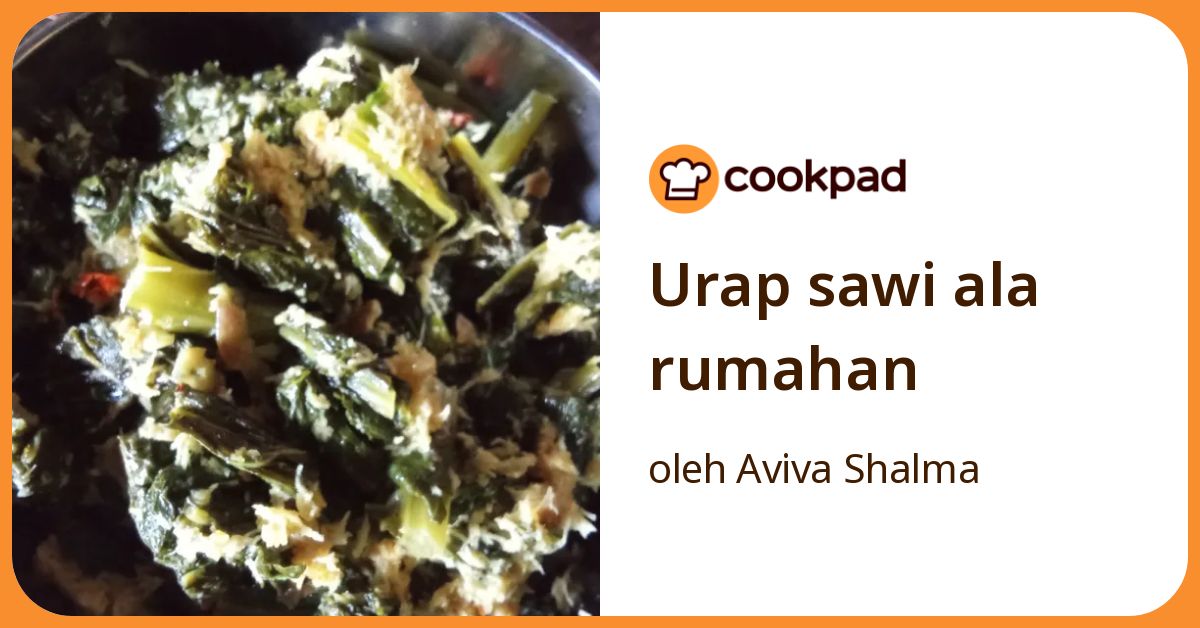 Urap sawi ala rumahan