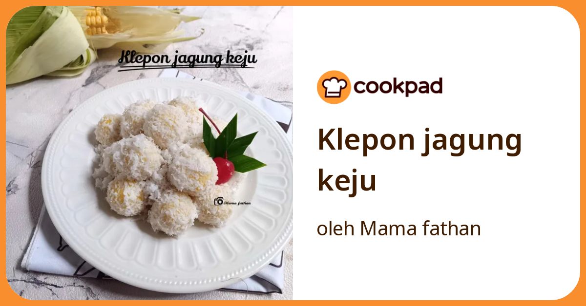 Klepon jagung keju