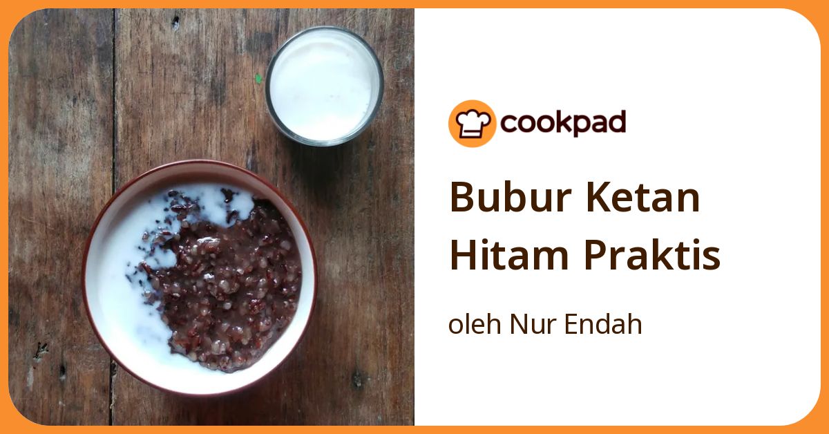 Bubur Ketan Hitam Praktis
