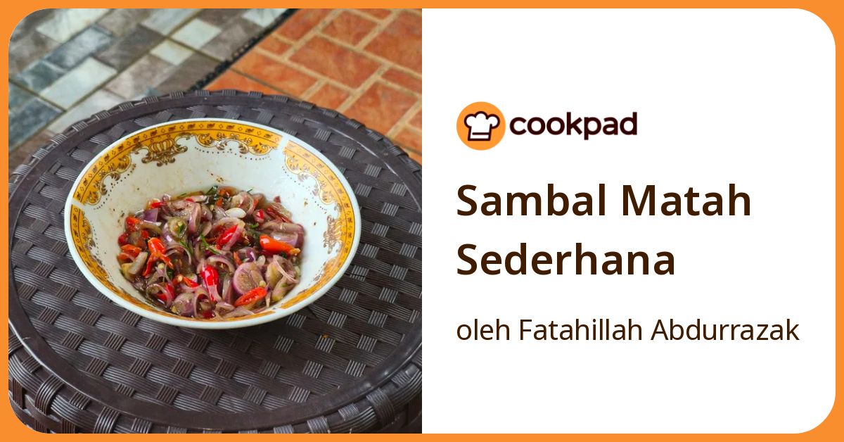 Sambal Matah Sederhana