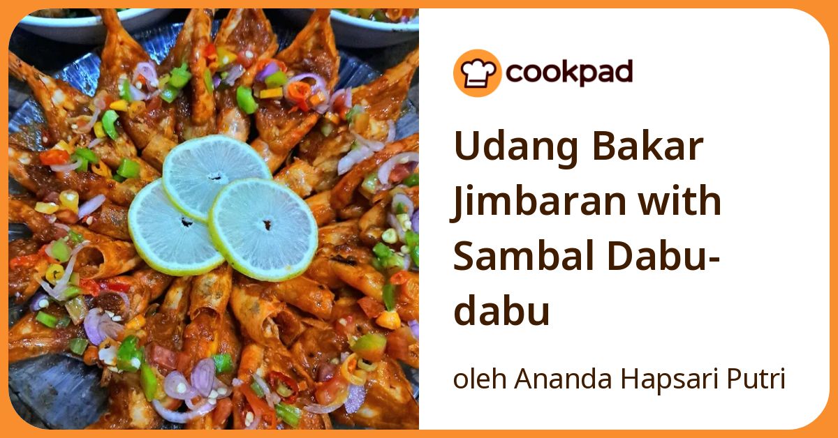 Udang Bakar Jimbaran with Sambal Dabu-dabu
