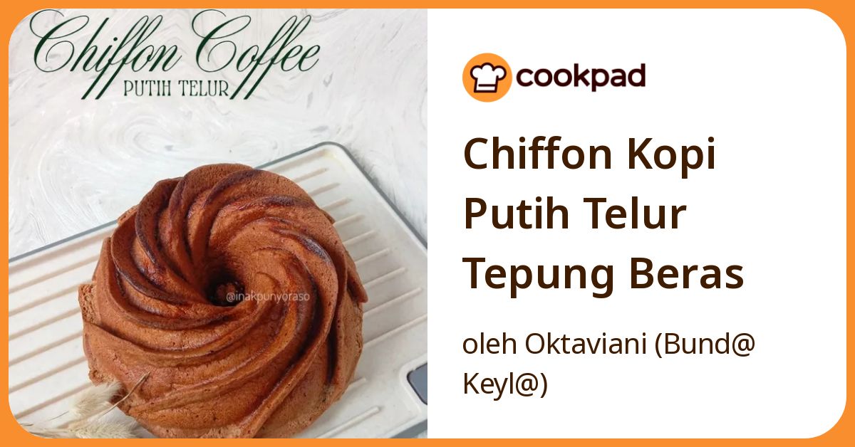 Chiffon Kopi Putih Telur Tepung Beras