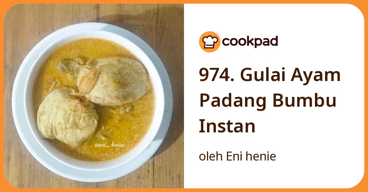 974. Gulai Ayam Padang Bumbu Instan