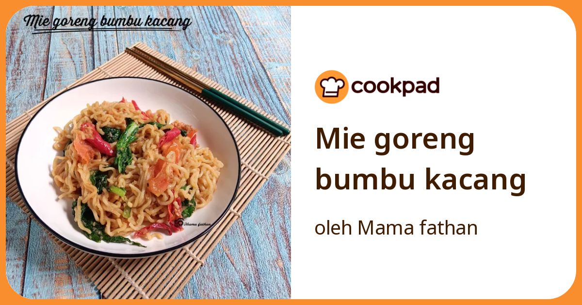 Mie goreng bumbu kacang