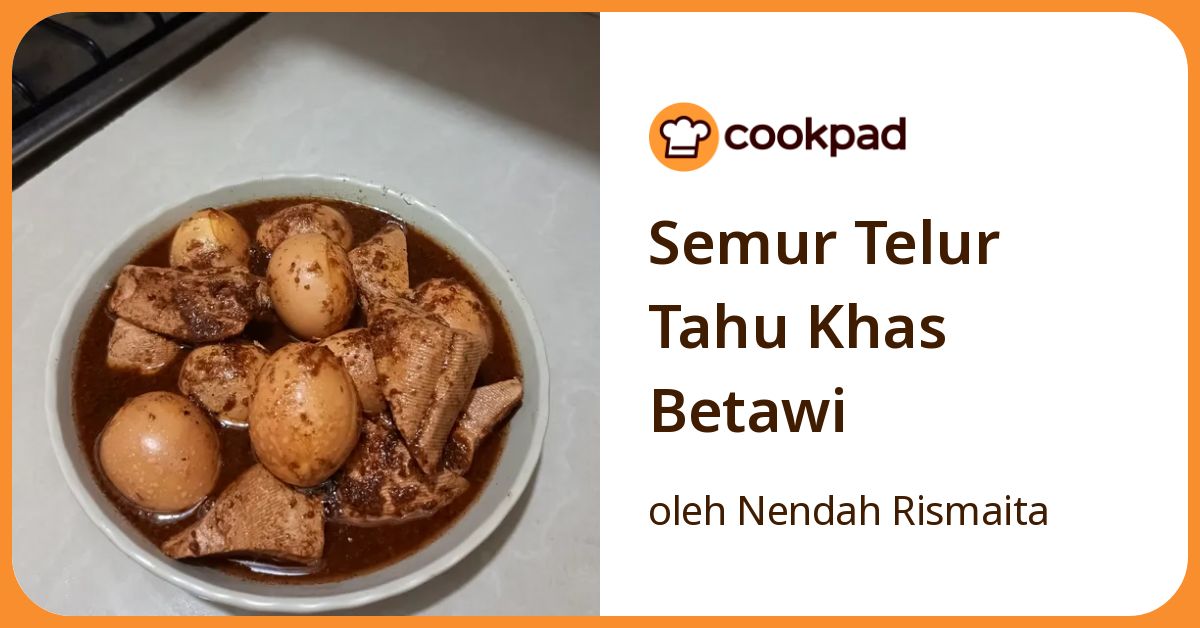 Semur Telur Tahu Khas Betawi