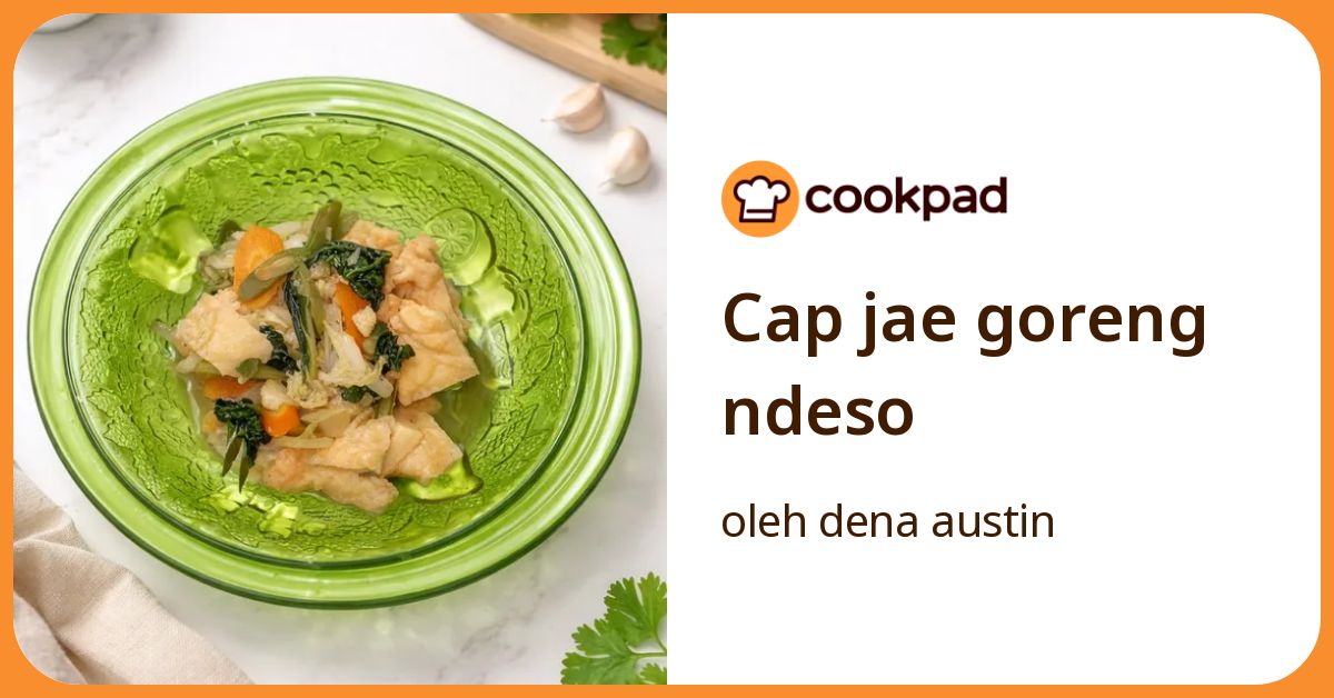 Cap jae goreng ndeso
