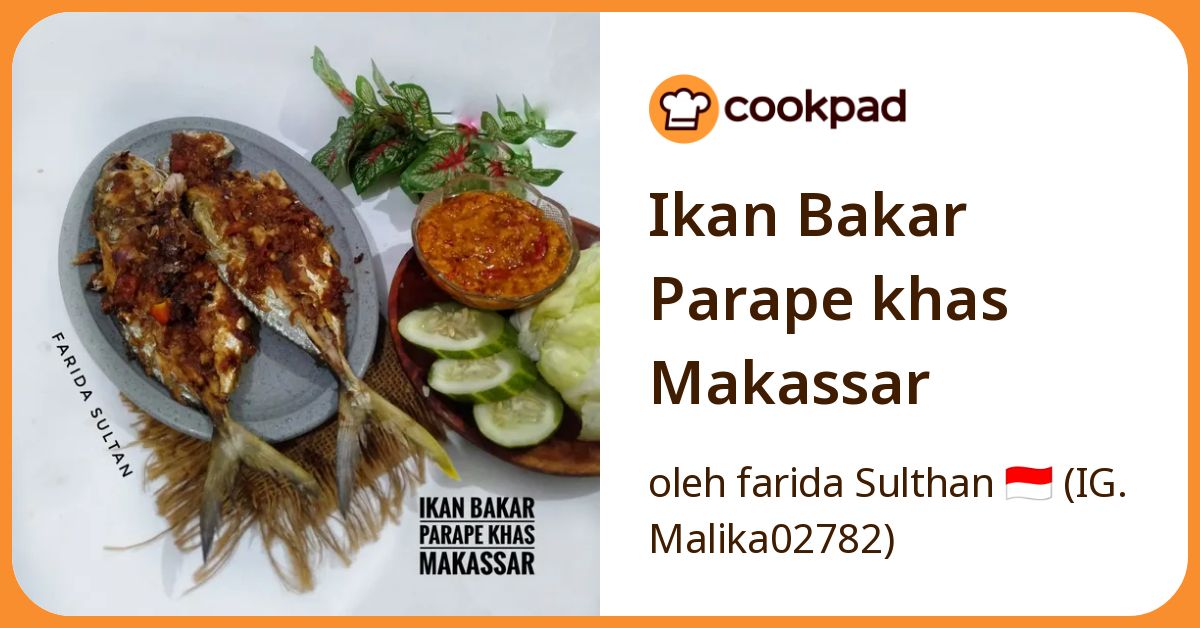 Ikan Bakar Parape khas Makassar