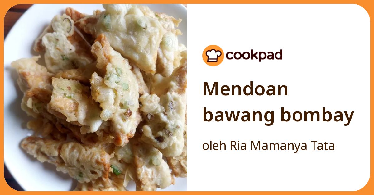 Mendoan bawang bombay