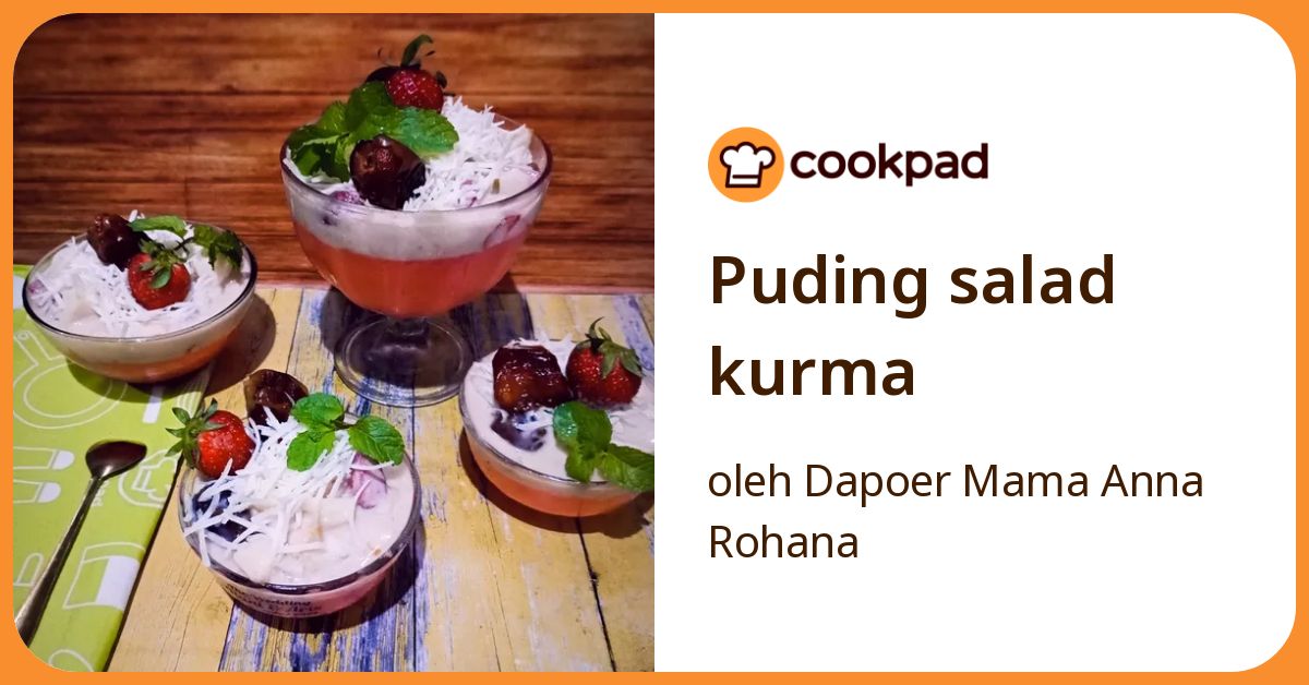 Puding salad kurma