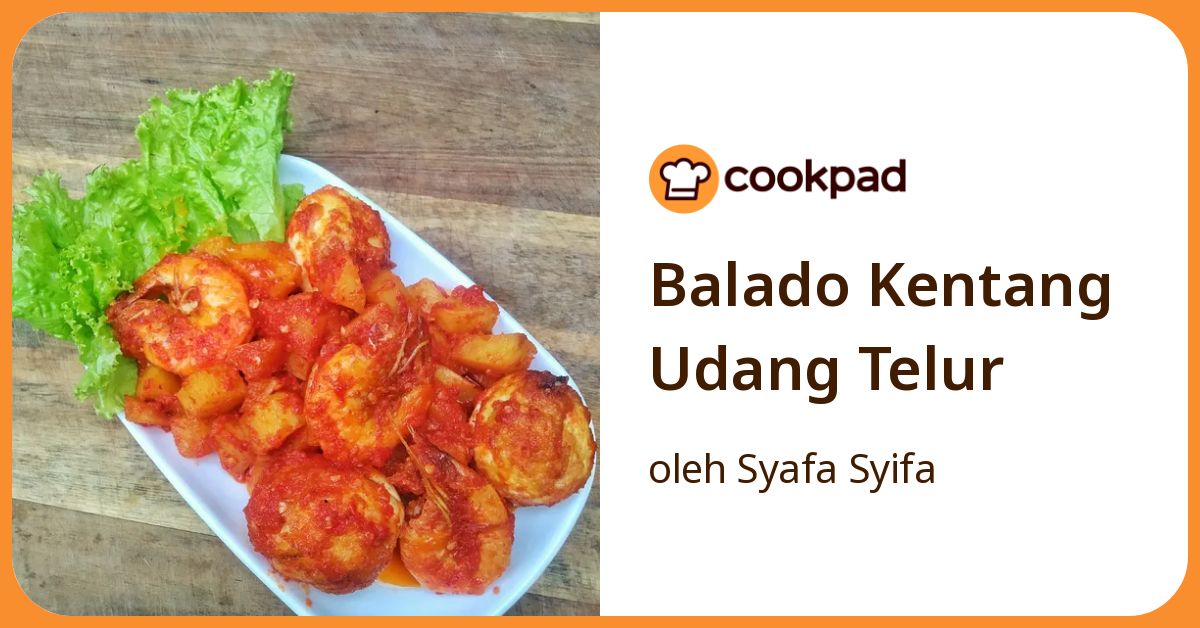 Balado Kentang Udang Telur