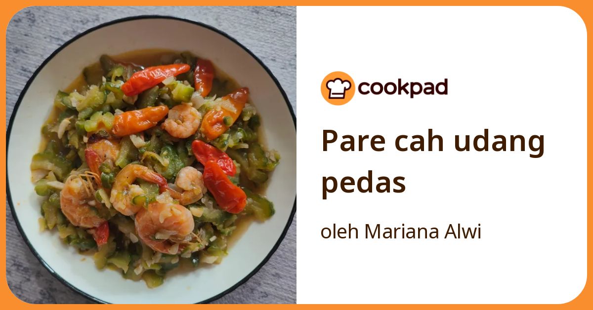 Pare cah udang pedas