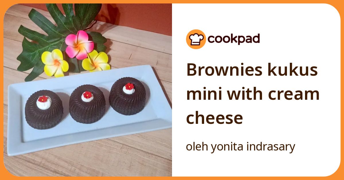 Brownies kukus mini with cream cheese