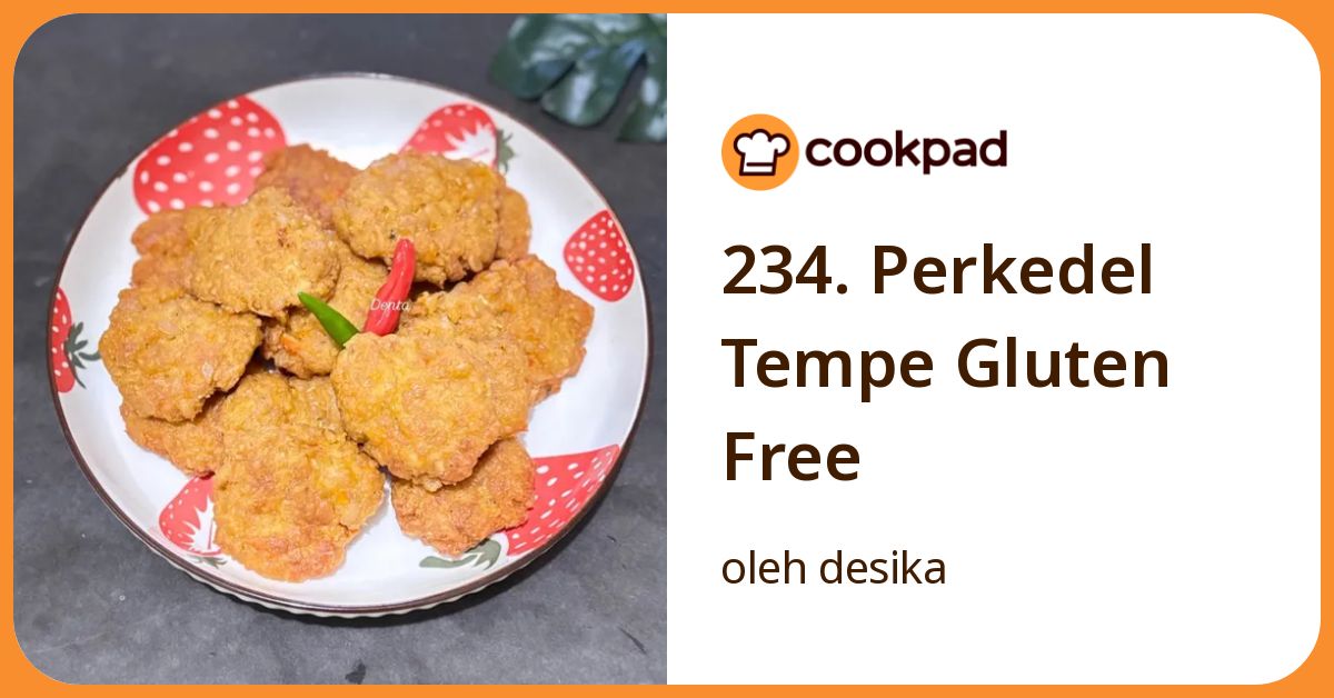 234. Perkedel Tempe Gluten Free