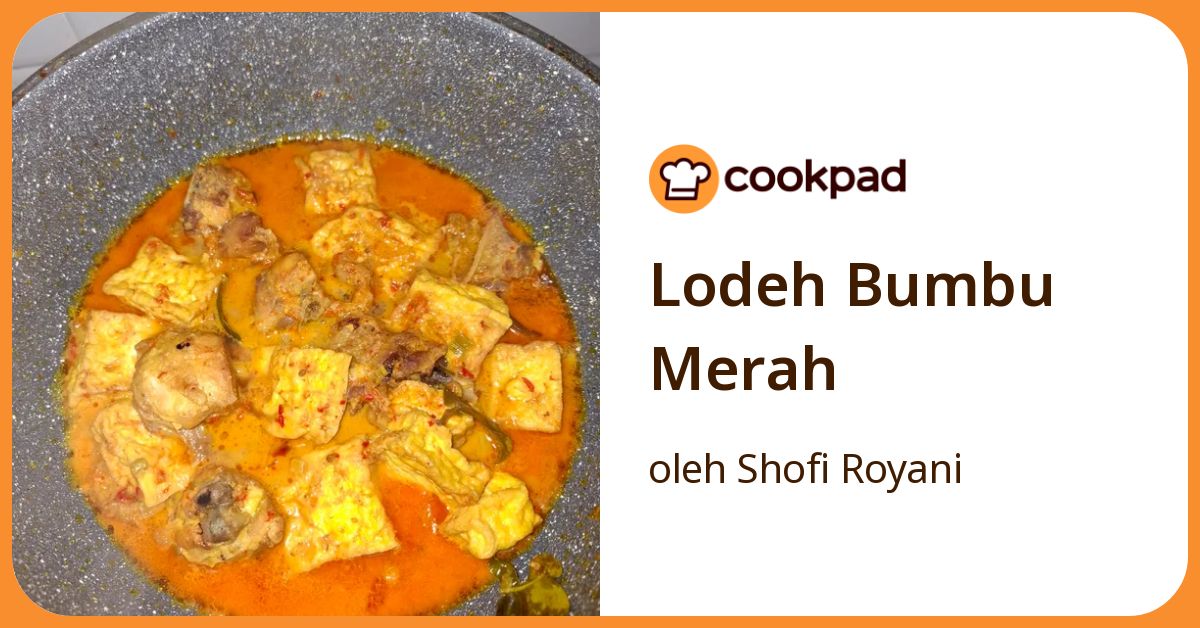 Lodeh Bumbu Merah