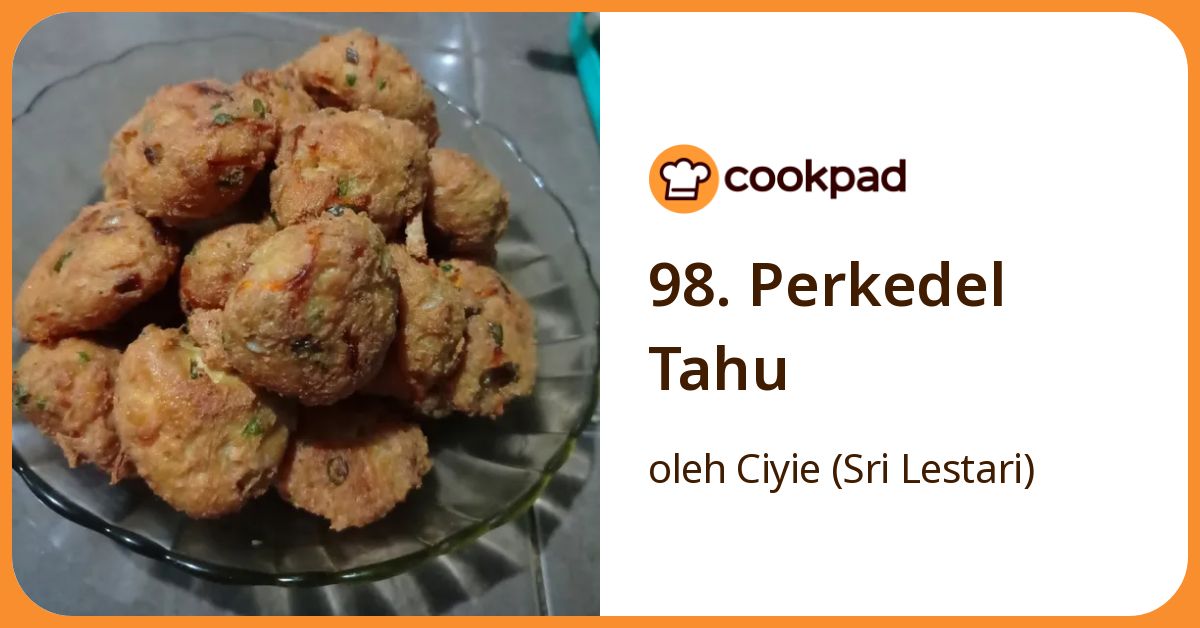 98. Perkedel Tahu
