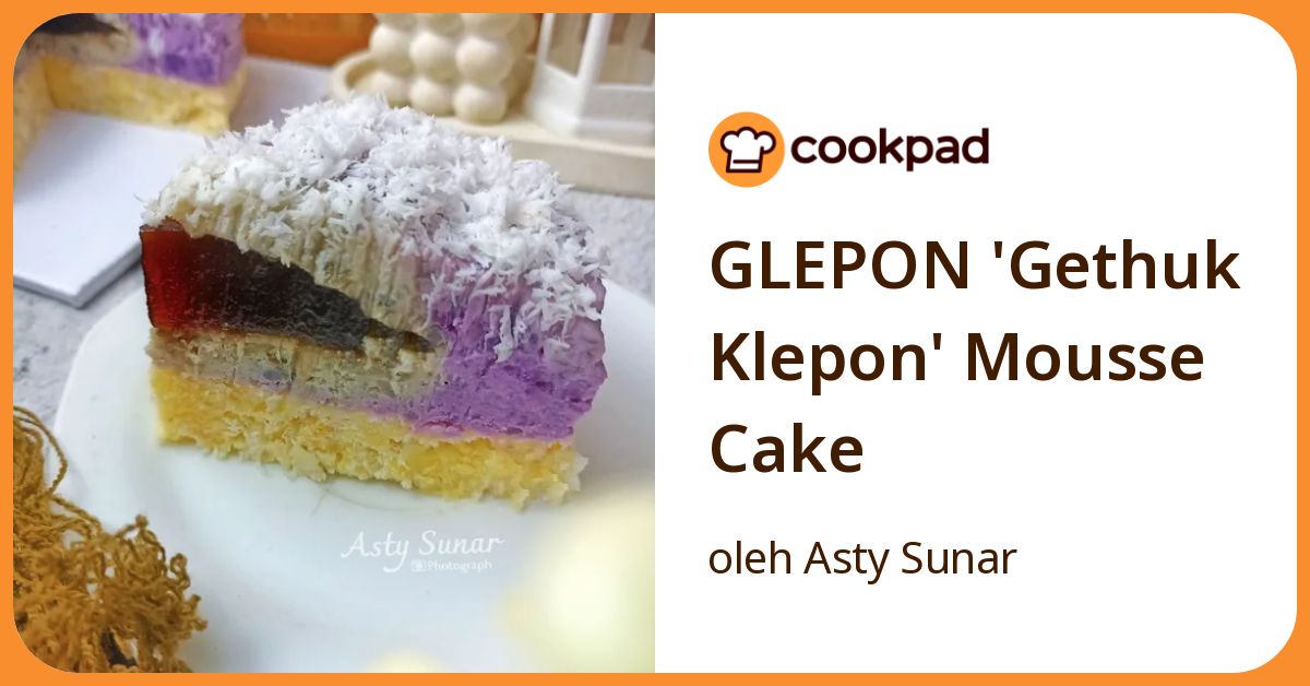 GLEPON 'Gethuk Klepon' Mousse Cake