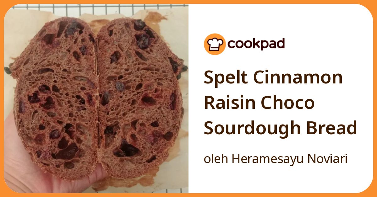 Spelt Cinnamon Raisin Choco Sourdough Bread
