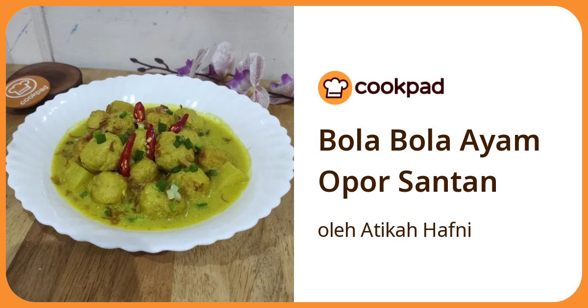 Bola Bola Ayam Opor Santan