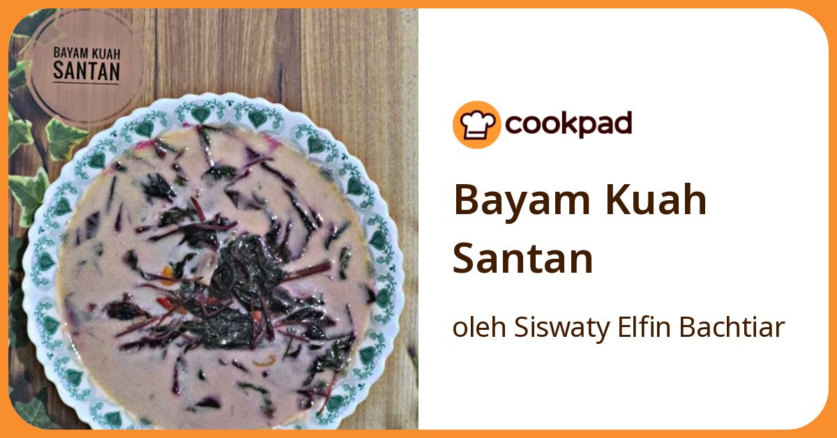 Bayam Kuah Santan