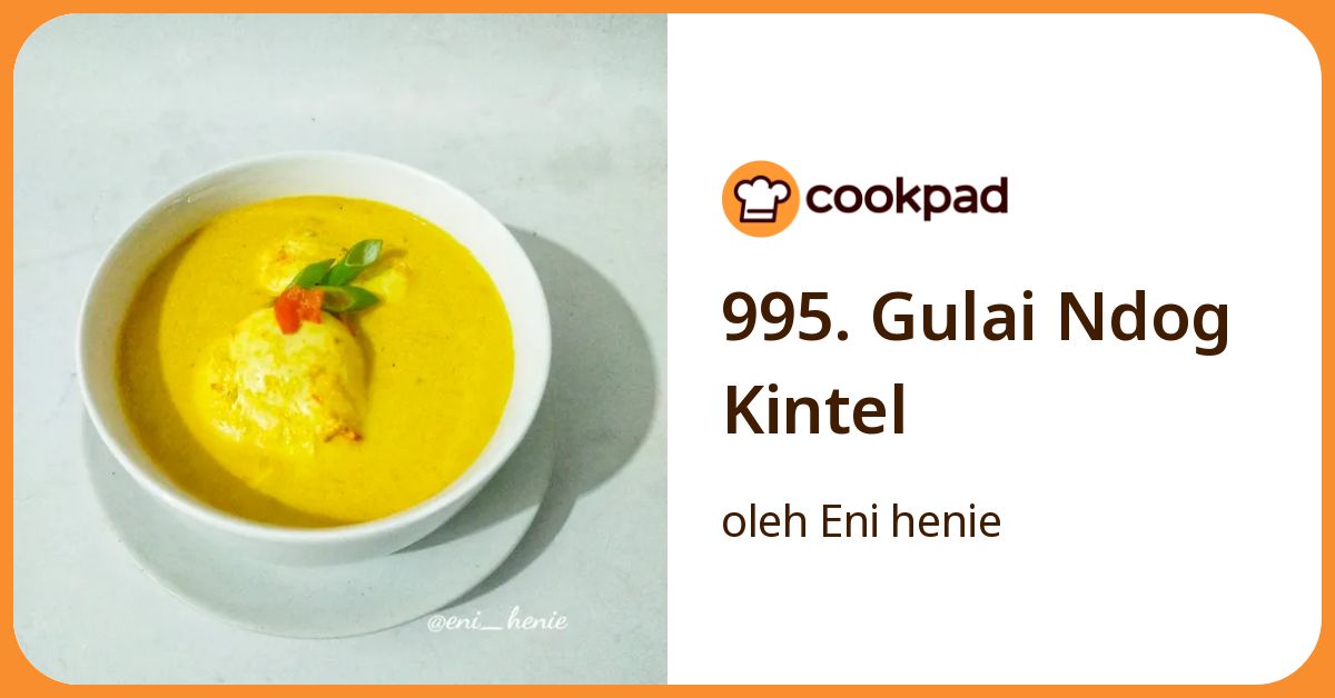 995. Gulai Ndog Kintel