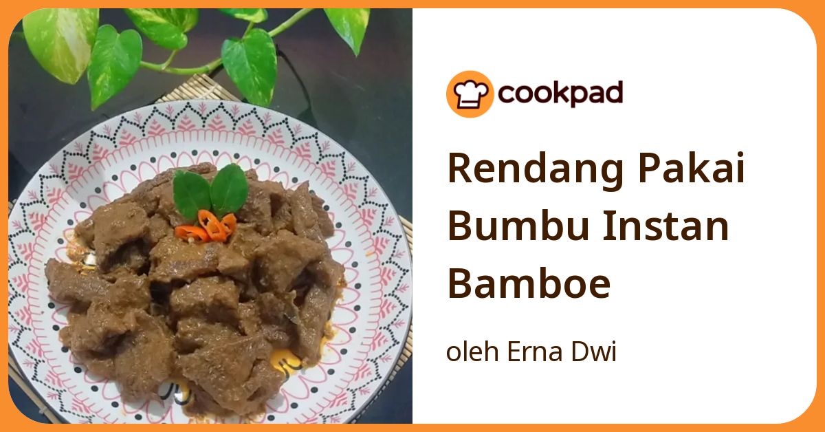 Rendang Pakai Bumbu Instan Bamboe