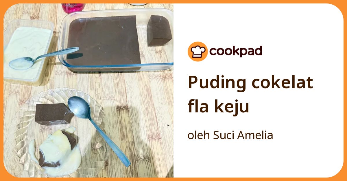 Puding cokelat fla keju