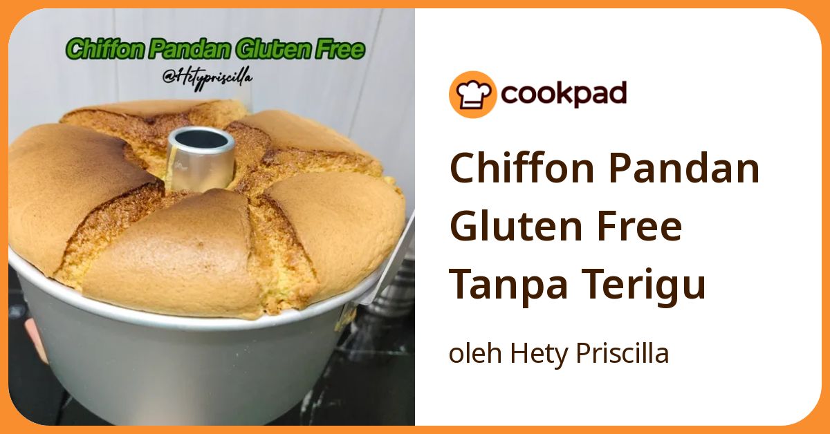 Chiffon Pandan Gluten Free Tanpa Terigu