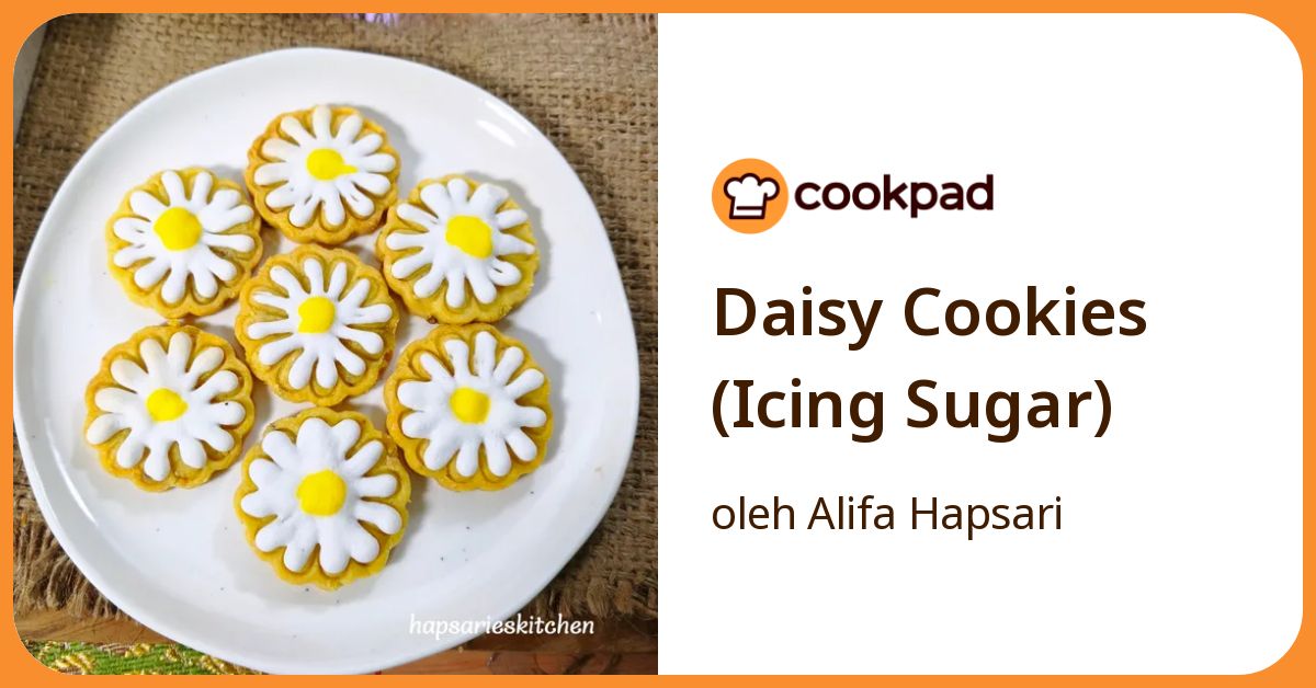 Daisy Cookies (Icing Sugar)