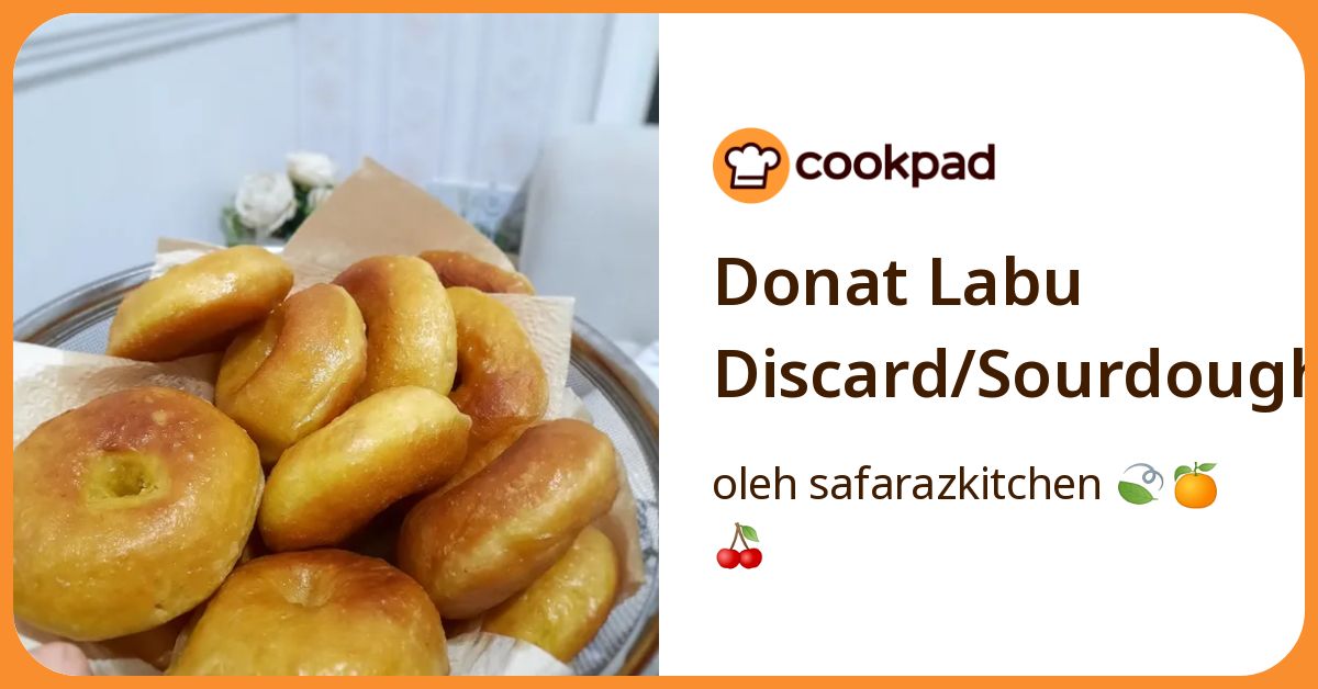 Donat Labu Discard/Sourdough