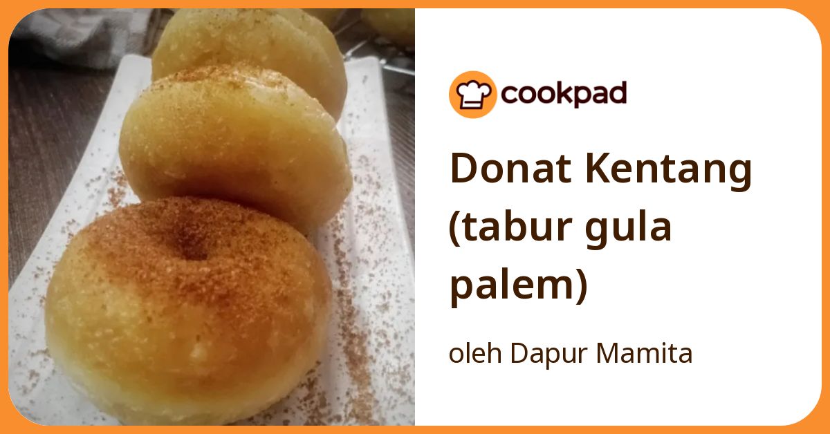 Donat Kentang (tabur gula palem)