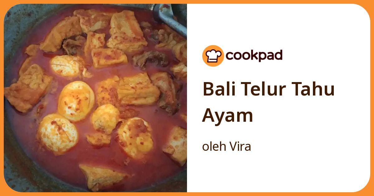 Bali Telur Tahu Ayam