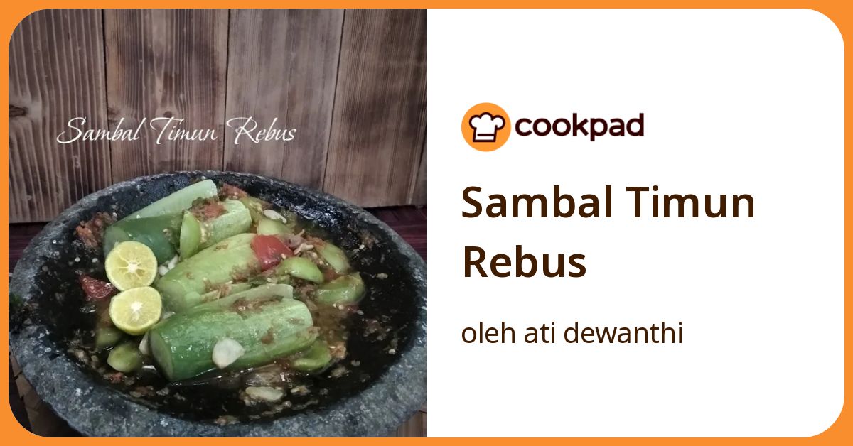 Sambal Timun Rebus