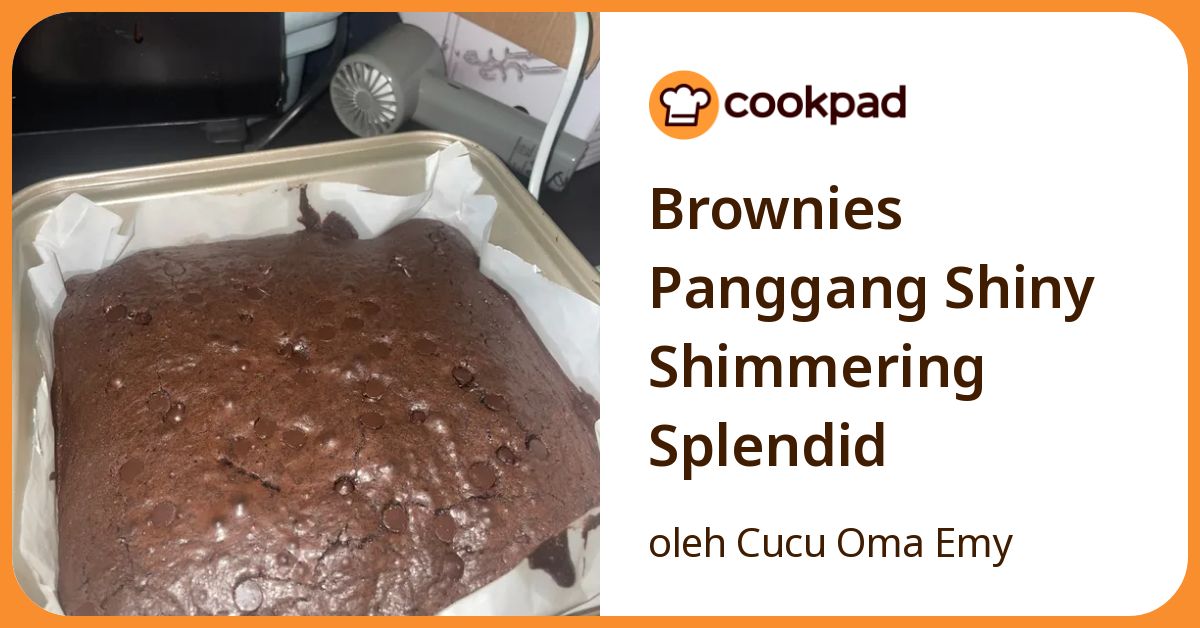 Brownies Panggang Shiny Shimmering Splendid