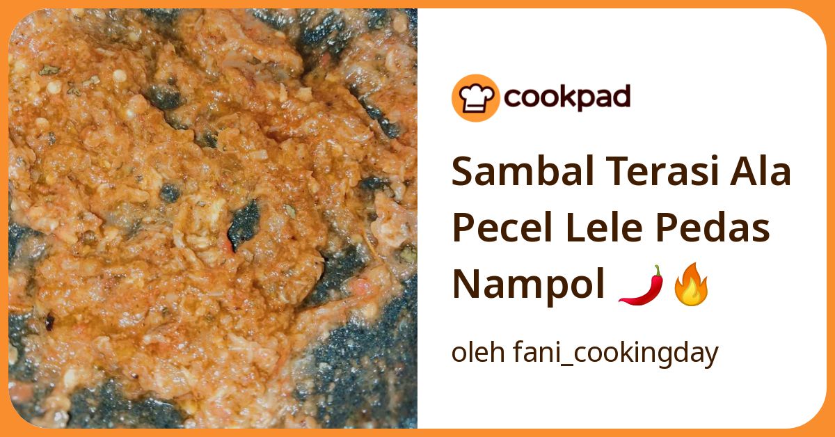 Sambal Terasi Ala Pecel Lele Pedas Nampol 🌶️🔥