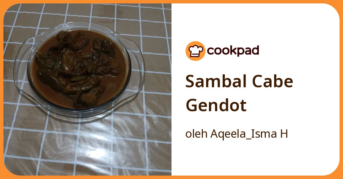Sambal Cabe Gendot