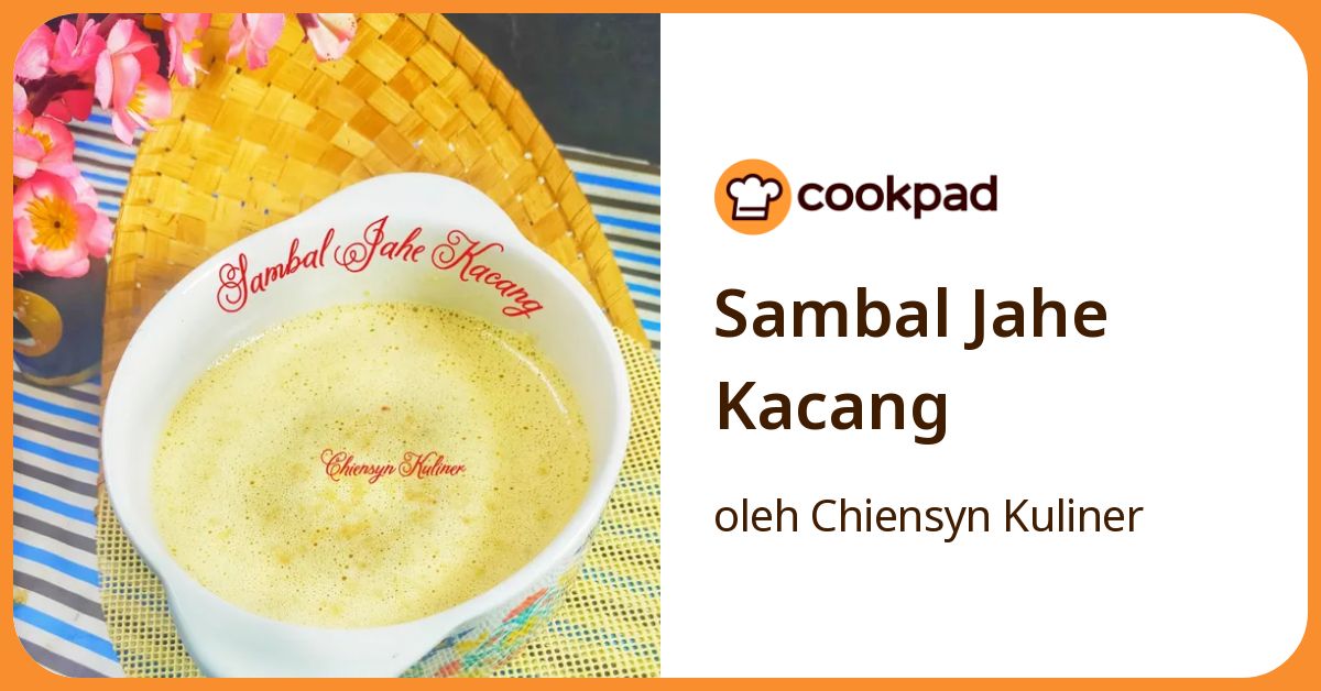 Sambal Jahe Kacang