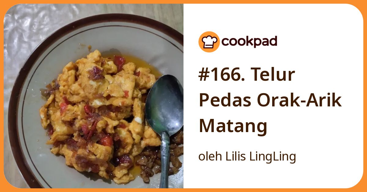 #166. Telur Pedas Orak-Arik Matang