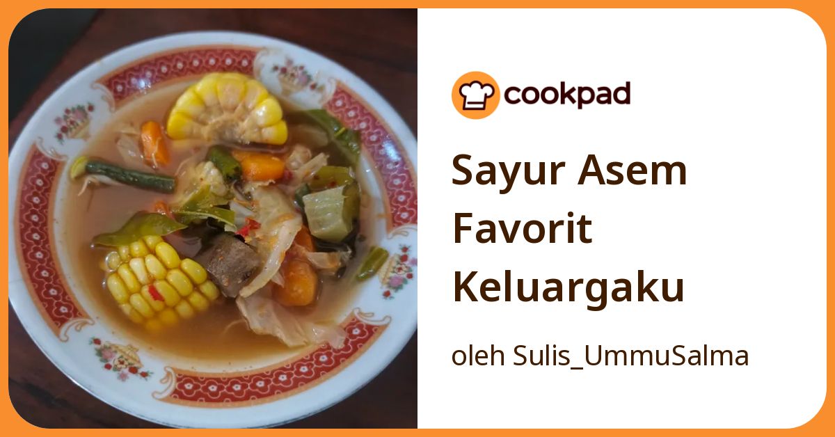 Sayur Asem Favorit Keluargaku
