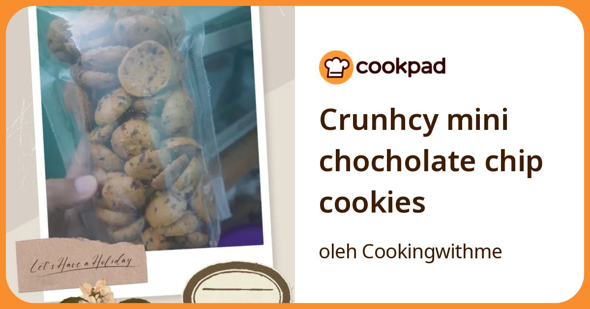 Crunhcy mini chocholate chip cookies