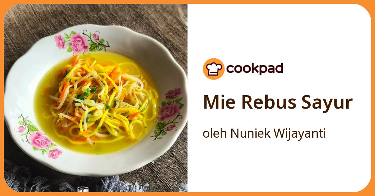 Mie Rebus Sayur