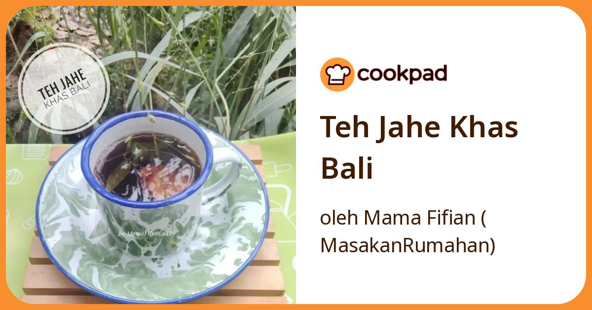 Teh Jahe Khas Bali