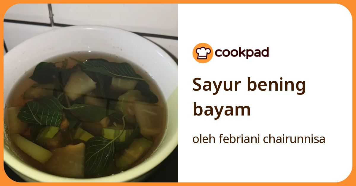 Sayur bening bayam