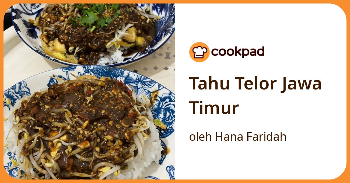 Tahu Telor Jawa Timur
